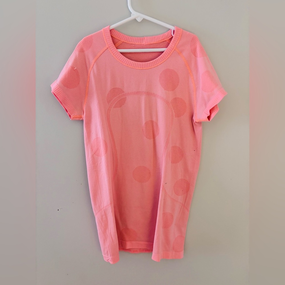 Coral Polka Dot Women's Top
